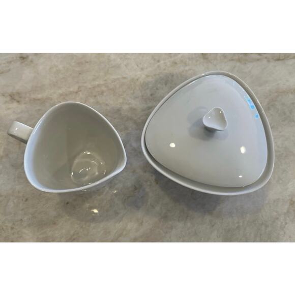 Hutschenreuther Selb Bavarian porcelain creamer and sugar set - Picture 11 of 12